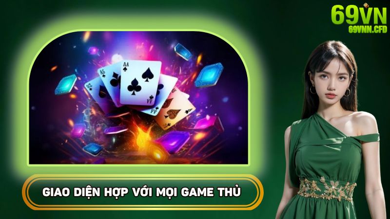 Giao diện phù hợp với mọi thể loại game thủ